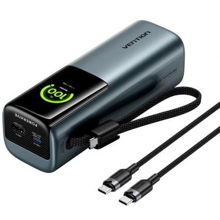 Powerbank 20000mAh Vention FKGH0/ 200W/ Gris